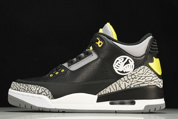 Air Jordan 3 Oregon Ducks Pit Crew Away PE H011-MNJDLS-594-282240