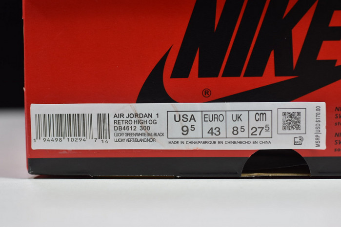 Air Jordan 1 Retro High Lucky Green - DB4612-300