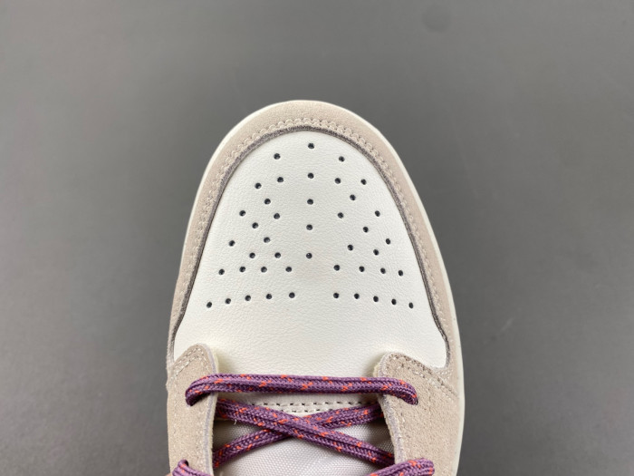 Air Jordan 1 Low GS SAIL LEGEND LIGHT BROWN VIOLET DUST NEUUTRAL GREY FQ8094-100