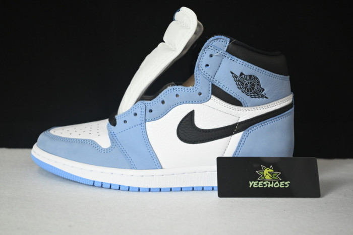 AIR Jordan 1 Retro High White University Blue Black 555088-134
