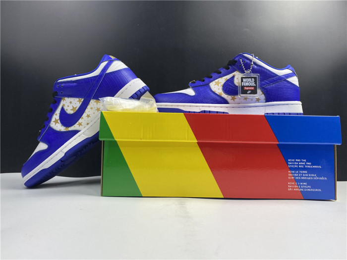 Nike SB Dunk Low Supreme Stars Hyper Royal (2021)  DH3228-100